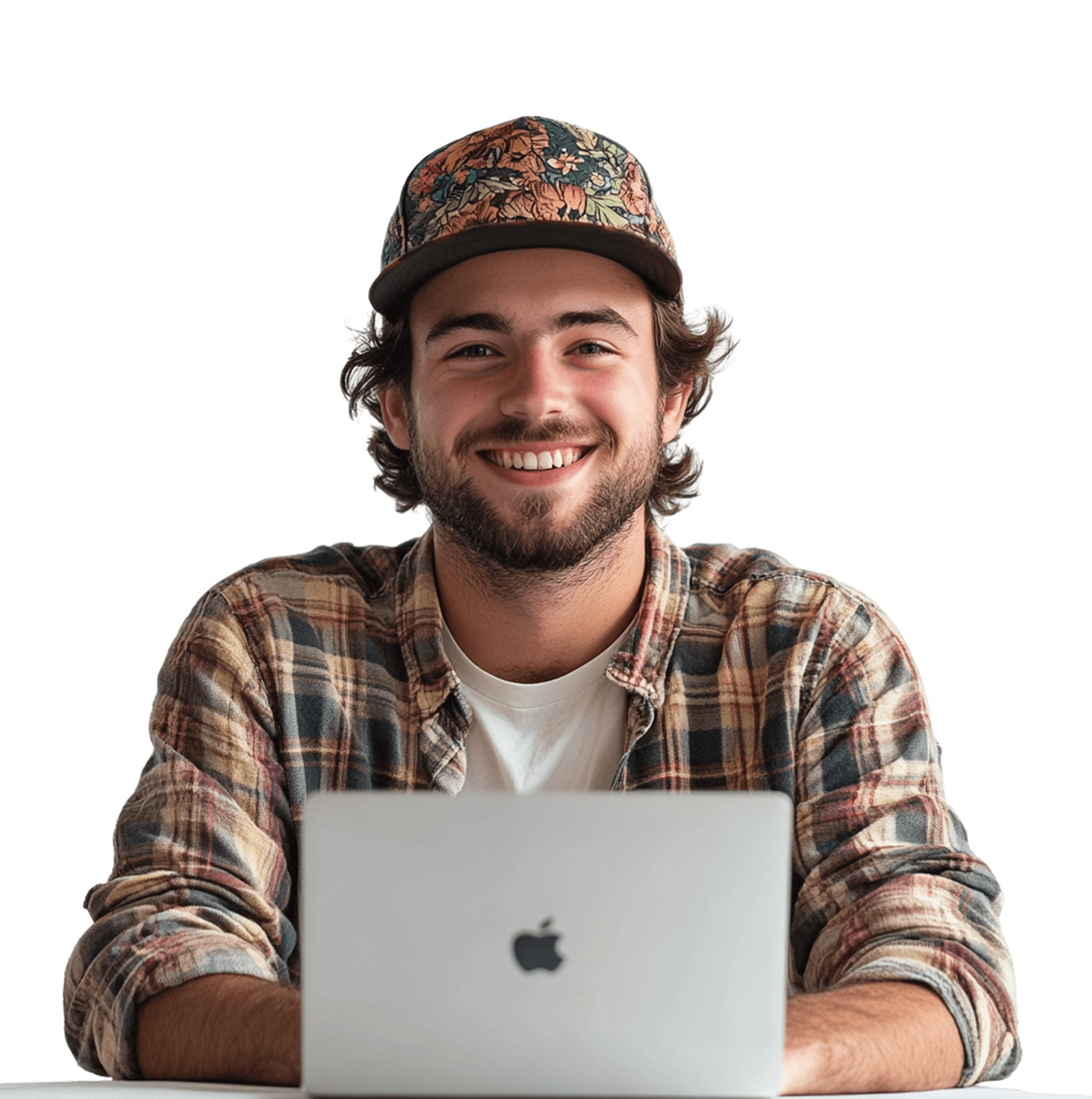 Developer with laptop